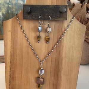 Silpada necklace & earring set